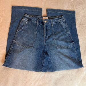 Sonoma Goods For Life Wide Leg Utility Patch Pocket Jeans